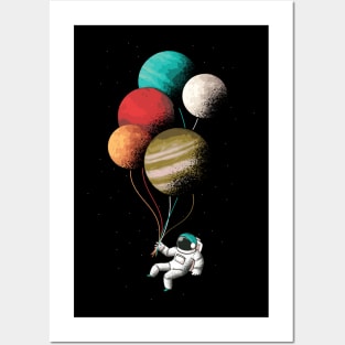 balloon astronaut Posters and Art